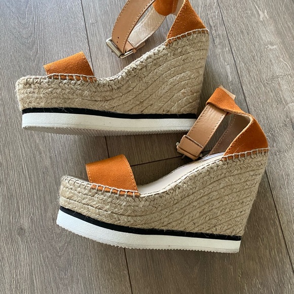 PRICE ⬇️ 
See by Chloe - Glyn Orange suede Espadrille Wedge - size 37 / 6.5 - Picture 7 of 10